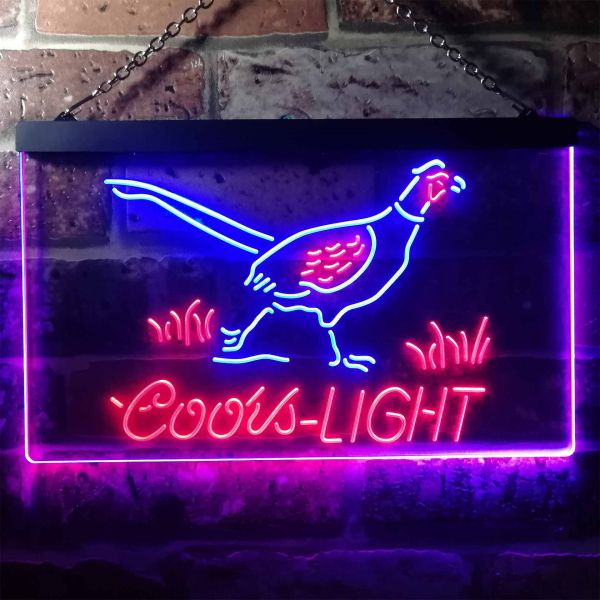 Coors Light Bird Dual LED Neon Light Sign